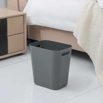 Imagem de Lata de lixo UUJOLY Plastic 13L/3,5 galões para banheiro cinza escuro