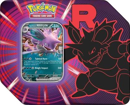 Imagem de Lata de Pokémon TCG Team Rocket Tin Inglês 1 Unidade Sortido