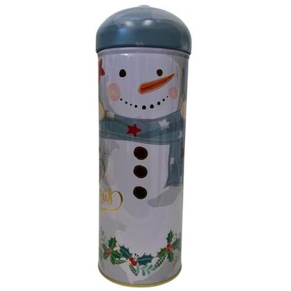 Imagem de Lata Decorativa Natalina Papai Noel ou Boneco de Neve 25cm Metal NTW60004