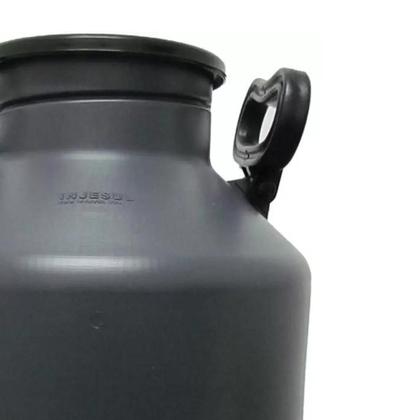 Imagem de Latão De Leite Plástico Injesul Cinza 20l