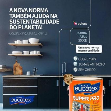Imagem de Latex Acrilico Fosco Super Pro Eucatex 3,6 Litros