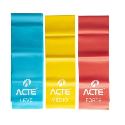 Imagem de Latex Band Faixas Elásticas T13 - Azul - Amarelo - Vermelho - Acte Sports
