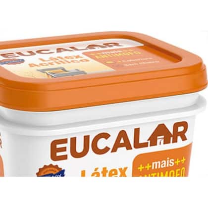 Imagem de Latex Eucalar Acri Fosco Galao 3,6 Litros Branco Gelo