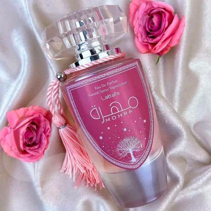 Imagem de Lattafa Mohra Silky Rose Eau de Parfum - Perfume Feminino 100ml