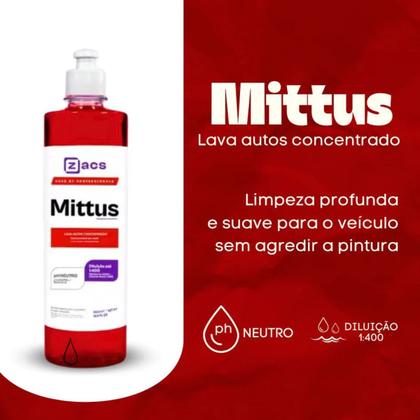 Imagem de Lava Autos Mittus 500 ML Concentrado PH neutro Zacs