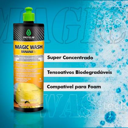 Imagem de Lava Autos Protelim Banana Magic Wash com Aroma 500ml