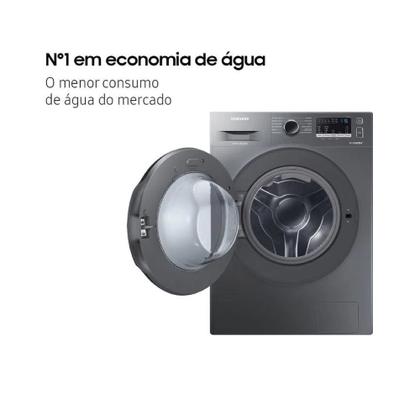 Imagem de Lava e Seca 11 Kg Samsung Wd11a4453bx com 12 Programas de Lavagem Inox 127v