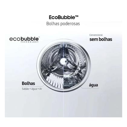 Imagem de Lava e Seca 11 Kg Samsung Wd11a4453bx com 12 Programas de Lavagem Inox 127v