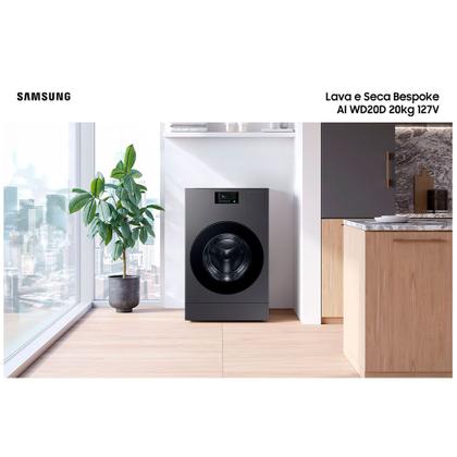 Lava e Seca Bespoke Samsung AI Laundry Heat Pump 20kg Inox ...
