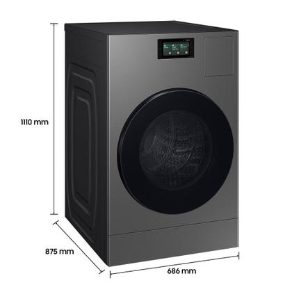 Imagem de Lava e Seca Bespoke Samsung AI Laundry Heat Pump WD20D Inox 20kg