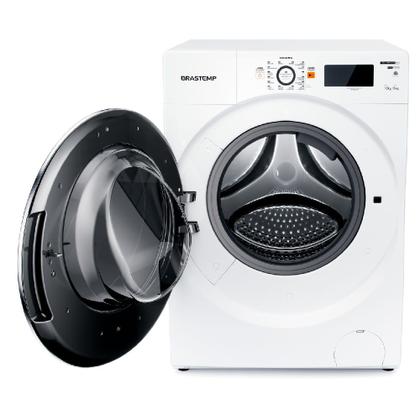 Imagem de Lava e Seca Brastemp 10,1Kg/6Kg Branca Água Quente com Ciclo Tira Manchas Pro e Ciclo 1h Pronto para Vestir - BNQ10AB