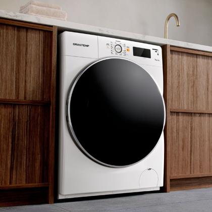 Imagem de Lava e Seca Brastemp 10,1Kg/6Kg Branca Água Quente com Ciclo Tira Manchas Pro e Ciclo 1h Pronto para Vestir - BNQ10AB