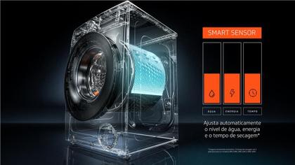 Imagem de Lava e Seca Brastemp 10kg/6kg branca com Smart Sensor e Triplo Vapor - BNC10AB
