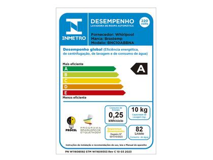 Imagem de Lava e Seca Brastemp 10kg/6kg Smart Sensor Triplo Vapor Branca BNC10AB