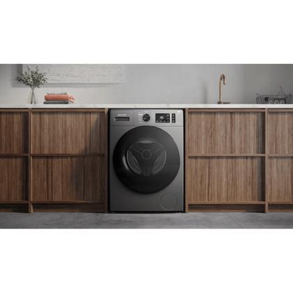 Imagem de Lava e Seca Brastemp 10kg/6kg titanium com Smart Sensor, Lavar com Vapor e Função Secagem - BNO10AS