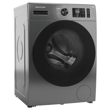 Imagem de Lava e Seca Brastemp 10kg/6kg titanium com Smart Sensor, Lavar com Vapor e Função Secagem - BNO10AS