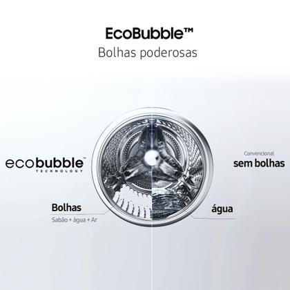 Lava e Seca Digital Inverter Samsung Ecobubble WD10M Branca 10.1kg ...