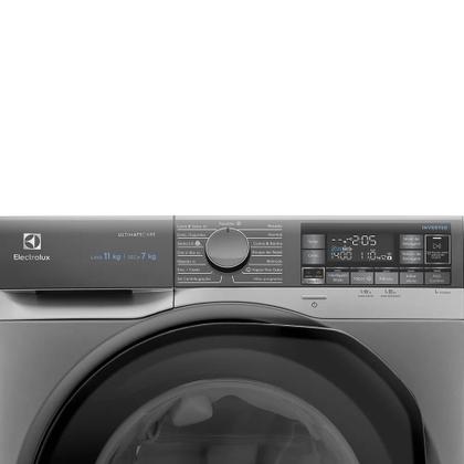Imagem de Lava e Seca Electrolux 11Kg Inox Perfect Care Inverter com Água Quente/Vapor (LSW11)