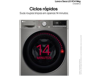 Imagem de Lava e Seca LG 14kg Smart VC4 CV5014PC4 com