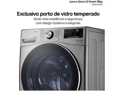 Lava e Seca LG 18kg WD18SV2S6B.ASSFBRS Água Fria Inox Look Imagem de Lava e Seca LG 18kg WD18SV2S6B.ASSFBRS Água Fria Inox Look