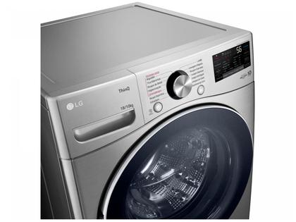 Lava e Seca LG 18kg WD18SV2S6B.ASSFBRS Água Fria Inox Look Imagem de Lava e Seca LG 18kg WD18SV2S6B.ASSFBRS Água Fria Inox Look