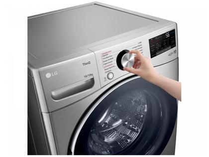 Lava e Seca LG 18kg WD18SV2S6B.ASSFBRS Água Fria Inox Look Imagem de Lava e Seca LG 18kg WD18SV2S6B.ASSFBRS Água Fria Inox Look