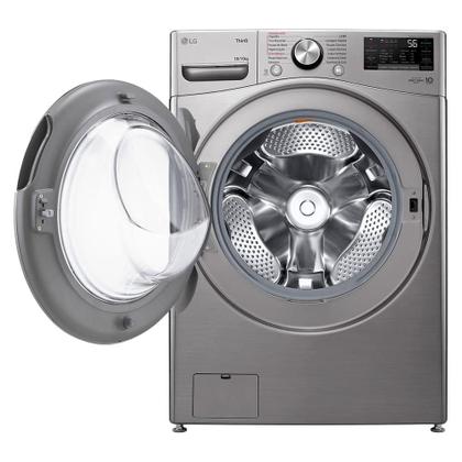 Imagem de Lava e Seca LG Smart 18kg com Inteligência Artificial AI DD WD18SV2S6BA Inox Look - 220V