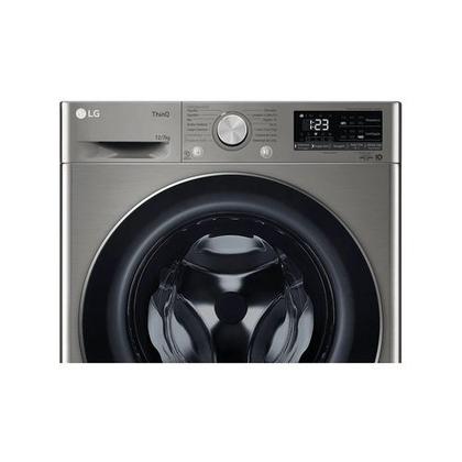 Imagem de Lava e seca lg smart vc4 12kg inox look 127v cv5012pc4