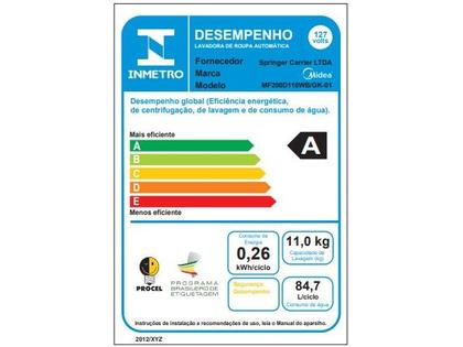 Imagem de Lava e Seca Midea 11Kg Smart Wi-Fi HealthGuard 14 Programas Titanium MF200D110WB