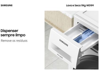 Imagem de Lava e Seca Samsung 11kg Inverter 3 em 1 Água Fria Branca WD11M4473PW