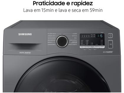 Imagem de Lava e Seca Samsung 11kg Inverter 3 em 1 Água Fria WD11A4453BX
