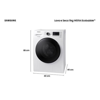 Imagem de Lava e Seca Samsung 11kg Wd11a4453bw Digital Inverter Ecobubble Branca 220v