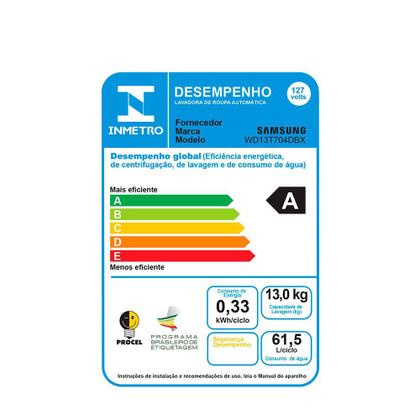 Imagem de Lava e Seca Samsung 13 kg Smart Digital Inverter - WD13T
