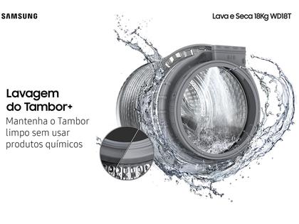 Imagem de Lava e Seca Samsung 18kg Smart Inteligência