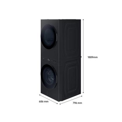Imagem de Lava e Seca Samsung Bespoke 17kg AI Laundry Hub Preto WH17D