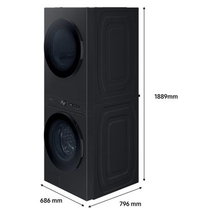 Imagem de Lava e Seca Samsung Bespoke AI WH17D Laundy 17kg Preta 110V WH17DBH570GVAZ