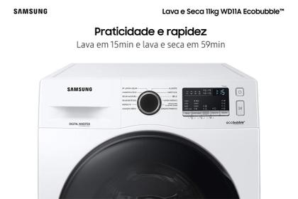 Imagem de Lava e Seca Samsung Ecobubble 11kg Branca WD11A