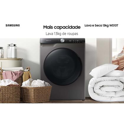 Imagem de Lava e Seca Samsung Smart 13kg Inox 110V WD13T504DBN/AZ