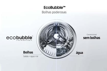 Lava e Seca Samsung WD11A com Ecobubble WD11A4453BX Inox Look 11/7kg Imagem de Lava e Seca Samsung WD11A com Ecobubble WD11A4453BX Inox Look 11/7kg
