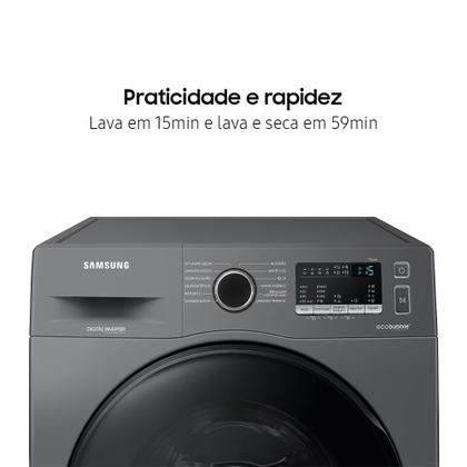 Lava e Seca Samsung WD11A com Ecobubble WD11A4453BX Inox Look 11/7kg Imagem de Lava e Seca Samsung WD11A com Ecobubble WD11A4453BX Inox Look 11/7kg