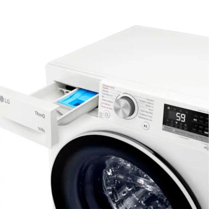 Imagem de Lava e Seca Smart LG com Inteligência Artificial 14kg Cesto Inox CV5014WC4