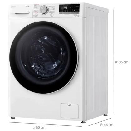 Imagem de Lava e Seca Smart LG com Inteligência Artificial 14kg Cesto Inox CV5014WC4