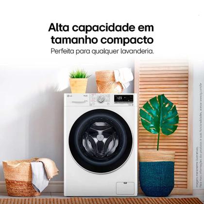 Imagem de Lava e Seca Smart LG VC4 12kg com Inteligência Artificial AIDD CV5012WC4