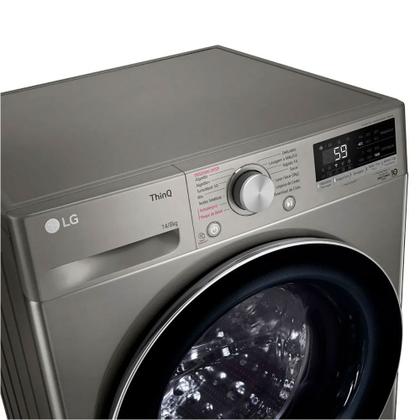 Imagem de Lava e Seca Smart VC4 14Kg Inox Look com Inteligência Artificial AIDD CV5014PC4A LG