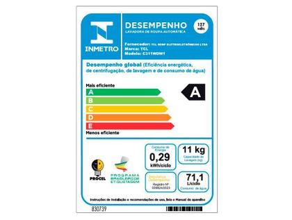 Imagem de Lava e Seca TCL 11kg C311WDW Inverter