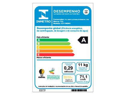 Imagem de Lava e Seca TCL 11kg C311WDW Inverter
