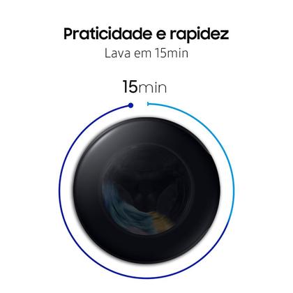Lava e Seca WD13T Smart Inox 13kg - Samsung Imagem de Lava e Seca WD13T Smart Inox 13kg