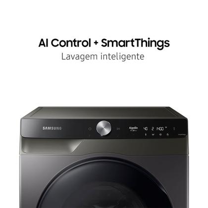 Lava e Seca WD13T Smart Inox 13kg - Samsung Imagem de Lava e Seca WD13T Smart Inox 13kg