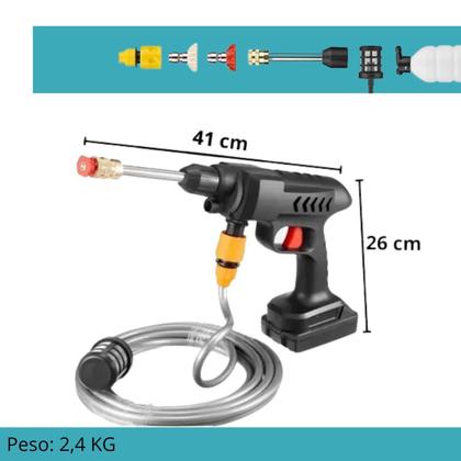 Imagem de Lava Jato Bivolt Para Carro E Motos Com Bateria Recarregável