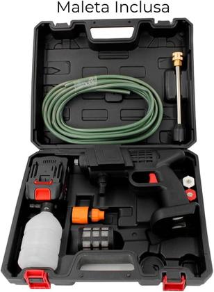 Imagem de Lava Jato Bivolt Para Lavar Carro Automotivo Lavadora Mini Pistola Máquina de Lavar Alta Pressão Água Portátil A Bateria 110v 220v Recarregável